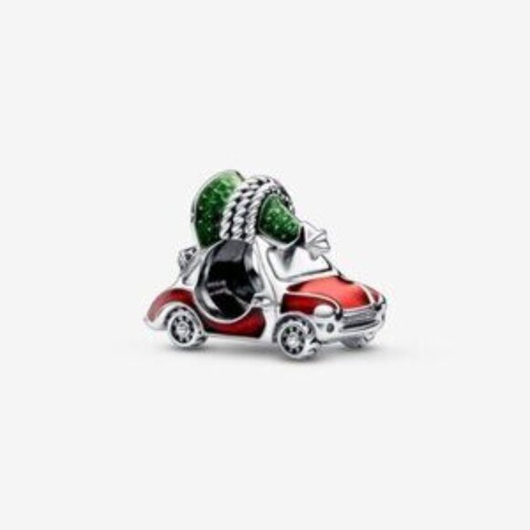Authentic Pandora Festive Car & Christmas Tree Charm - Picture 1 of 5